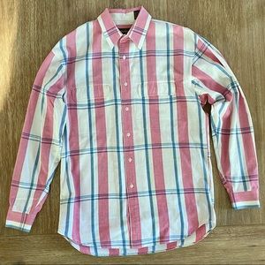 Vintage Eddie Bauer Cotton Plaid Button-Down Shirt